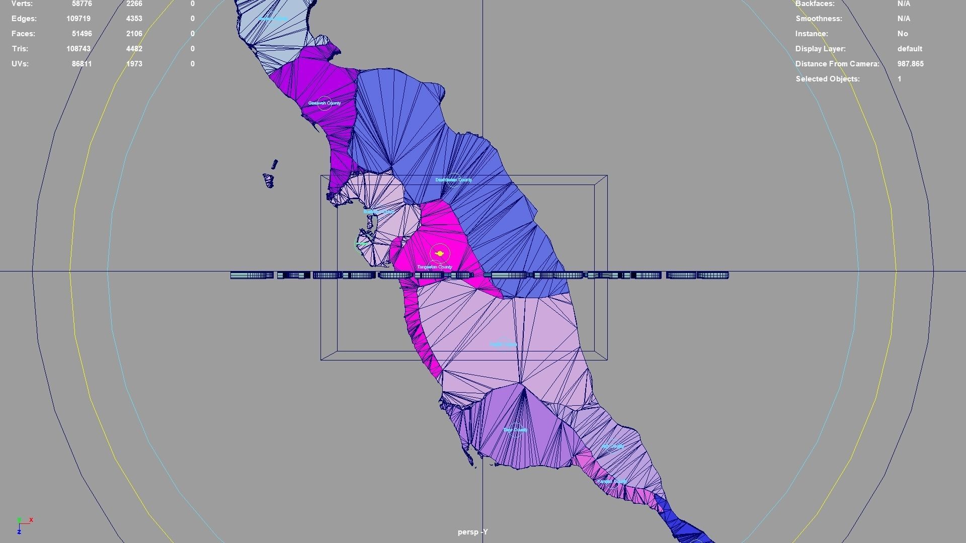 Bushehr Province  Iran map region geography political geographic 3D model_4