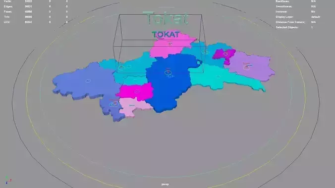 Tokat  Black Sea Region  Turkey map region geography political