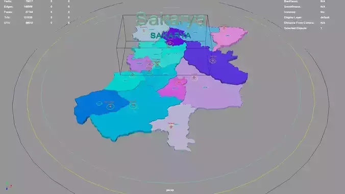 Sakarya  Marmara Region  Turkey map region geography political