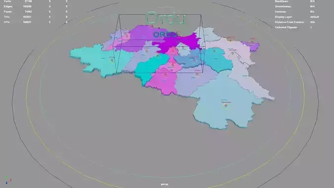 Ordu  Black Sea Region  Turkey map region geography political