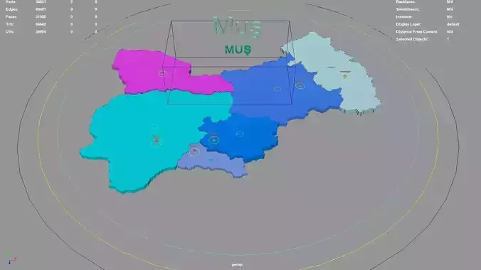 Mus  Eastern Anatolia Region  Turkey map region geography
