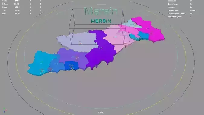 Mersin  Mediterranean Region  Turkey map region geography
