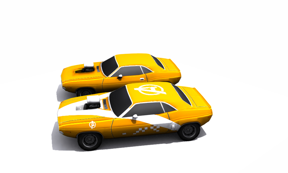 Dodge Challenger 1971 Low-poly 3D model_22