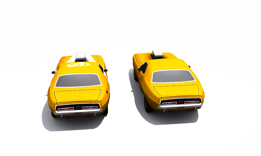 Dodge Challenger 1971 Low-poly 3D model_16