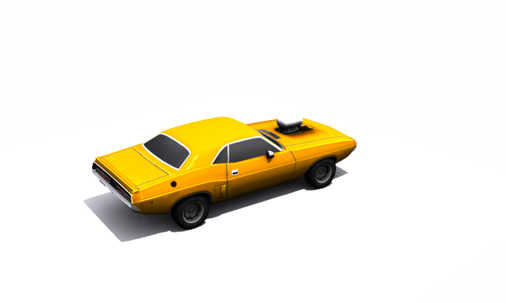 Dodge Challenger 1971 Low-poly 3D model_39