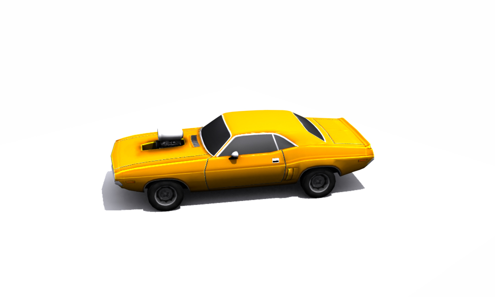 Dodge Challenger 1971 Low-poly 3D model_48
