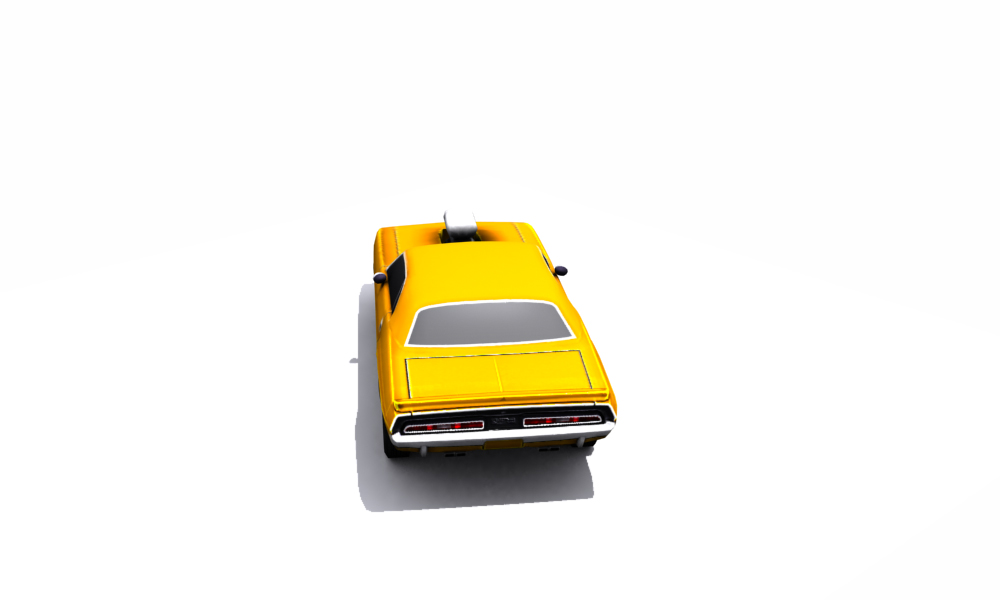 Dodge Challenger 1971 Low-poly 3D model_43