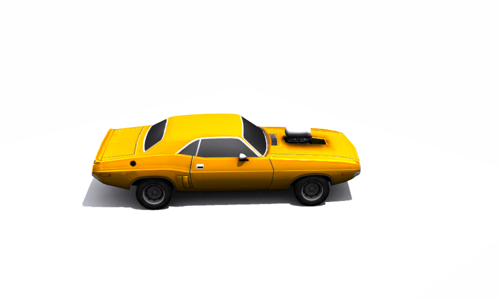 Dodge Challenger 1971 Low-poly 3D model_37