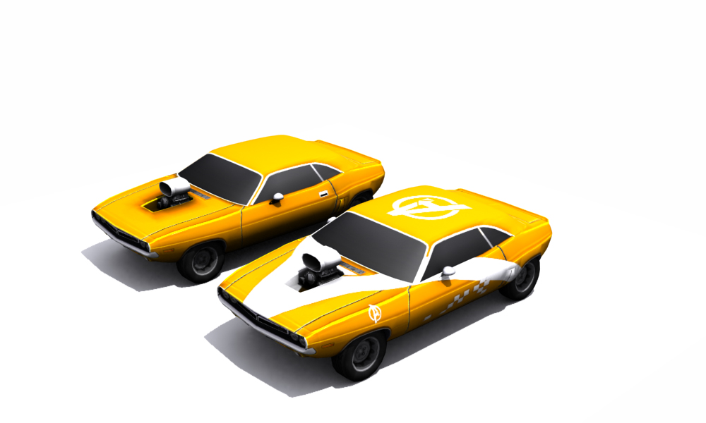 Dodge Challenger 1971 Low-poly 3D model_24