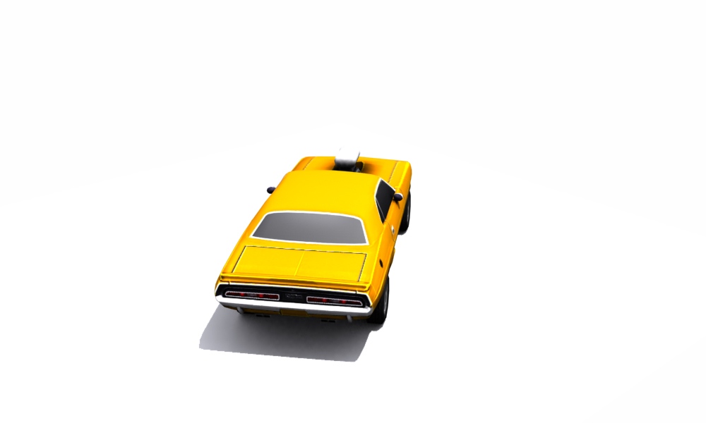 Dodge Challenger 1971 Low-poly 3D model_42
