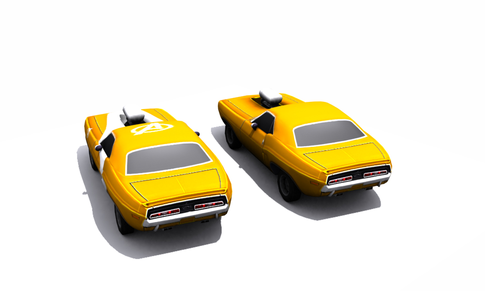 Dodge Challenger 1971 Low-poly 3D model_18