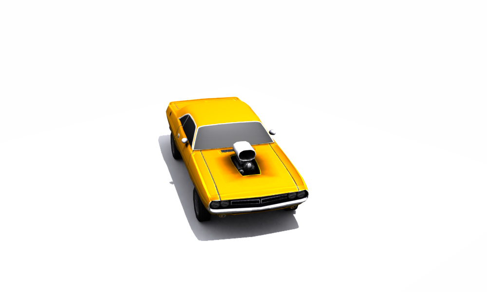 Dodge Challenger 1971 Low-poly 3D model_32