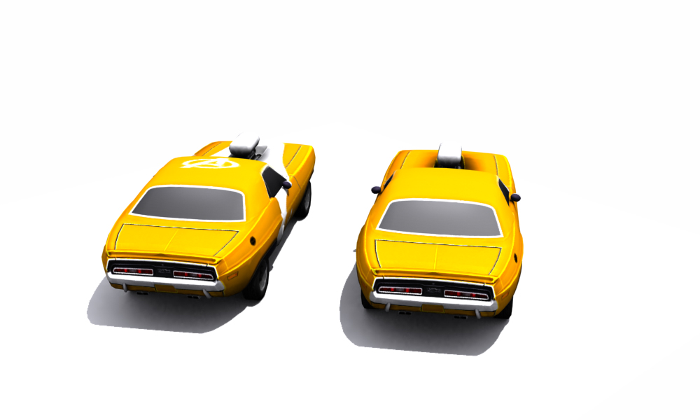 Dodge Challenger 1971 Low-poly 3D model_14