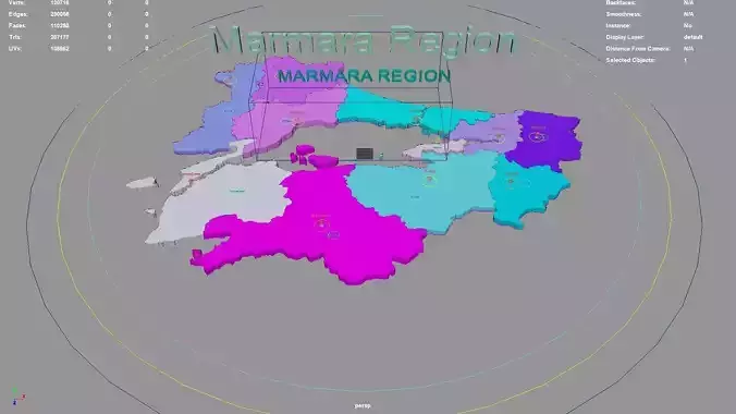 Marmara Region  Turkey map region geography political geographic