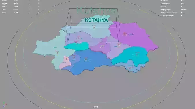 Kutahya  Aegean Region  Turkey map region geography political