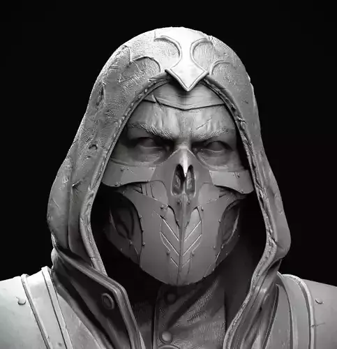 Mortal Kombat -Scorpion Bust 3D print model