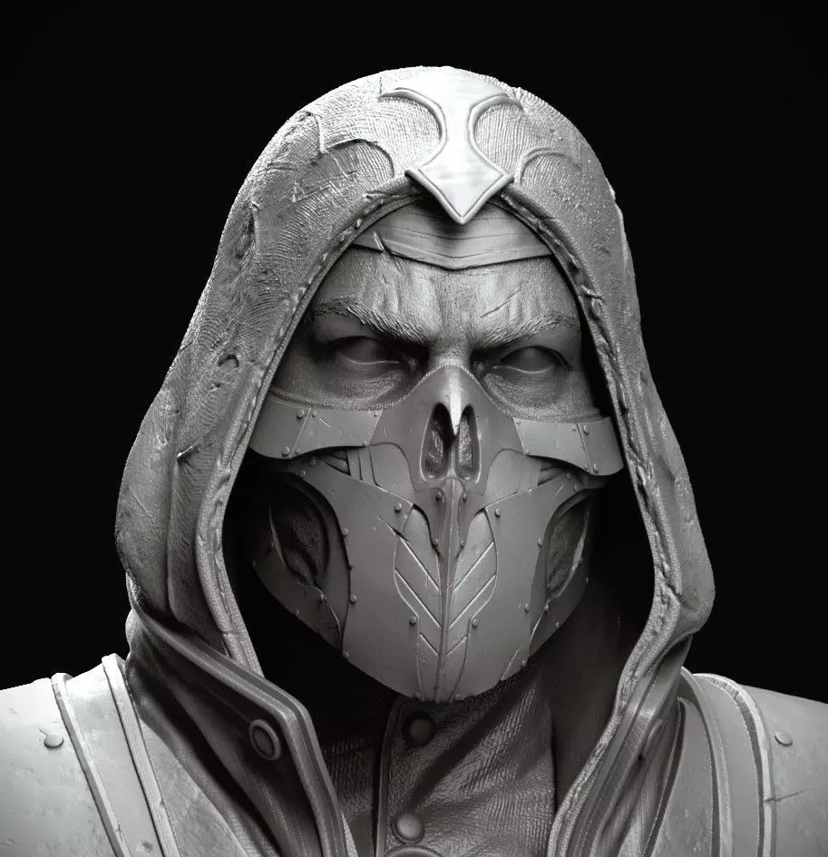 Mortal Kombat -Scorpion Bust 3D print model_0