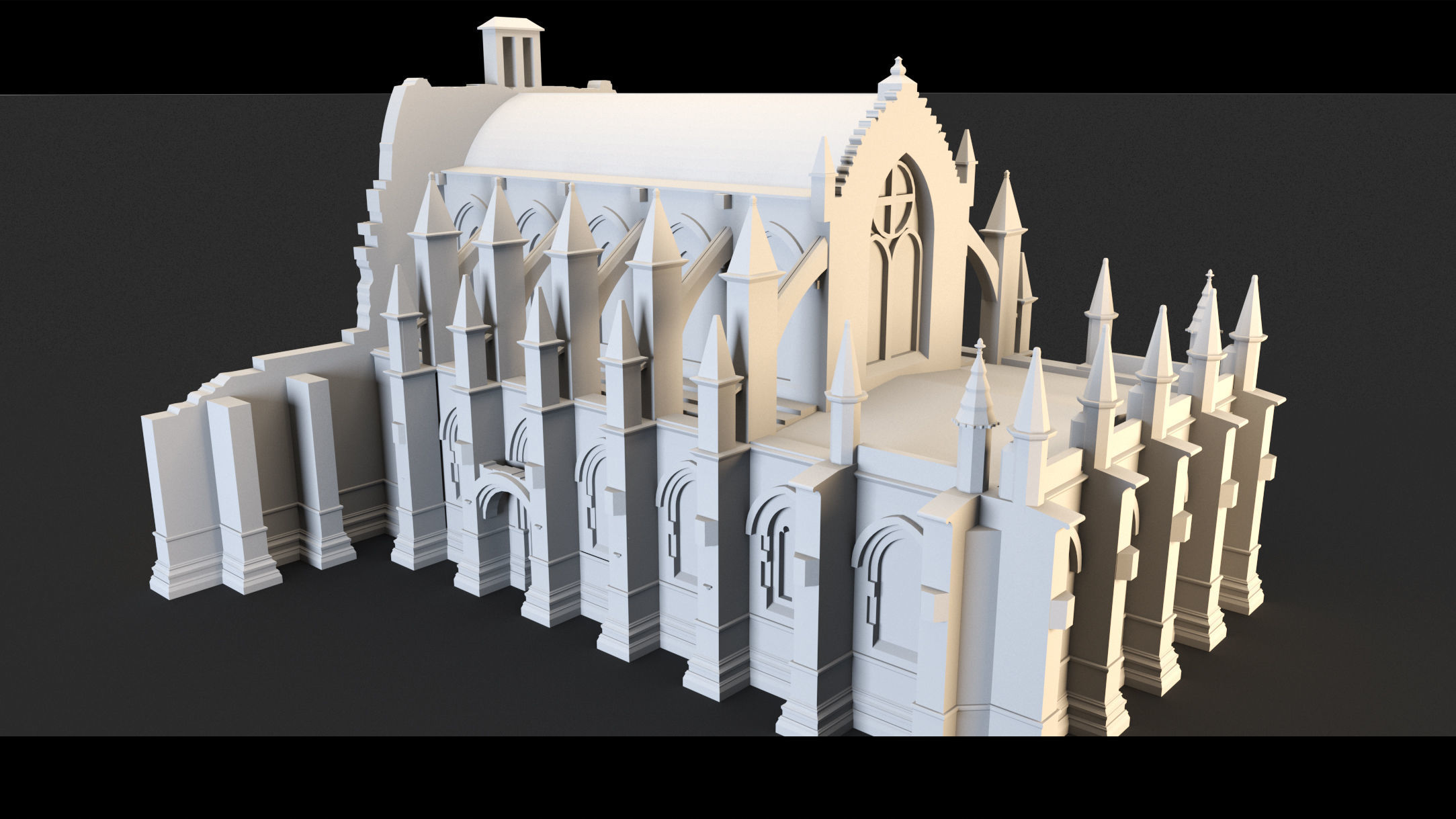 Rosslyn Chapel- 3d Model 3D model_7