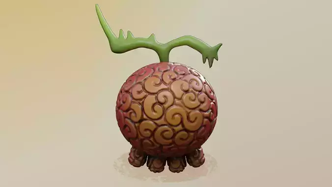 Yomi Yomi no Mi Revive Fruit ONE PIECE BROOK SOUL KING COSPLAY 3D print model