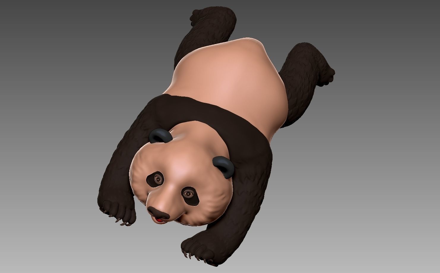 Panda 3D model B 3D print model_4