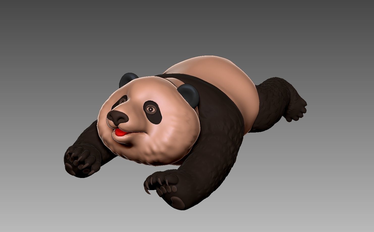 Panda 3D model B 3D print model_5