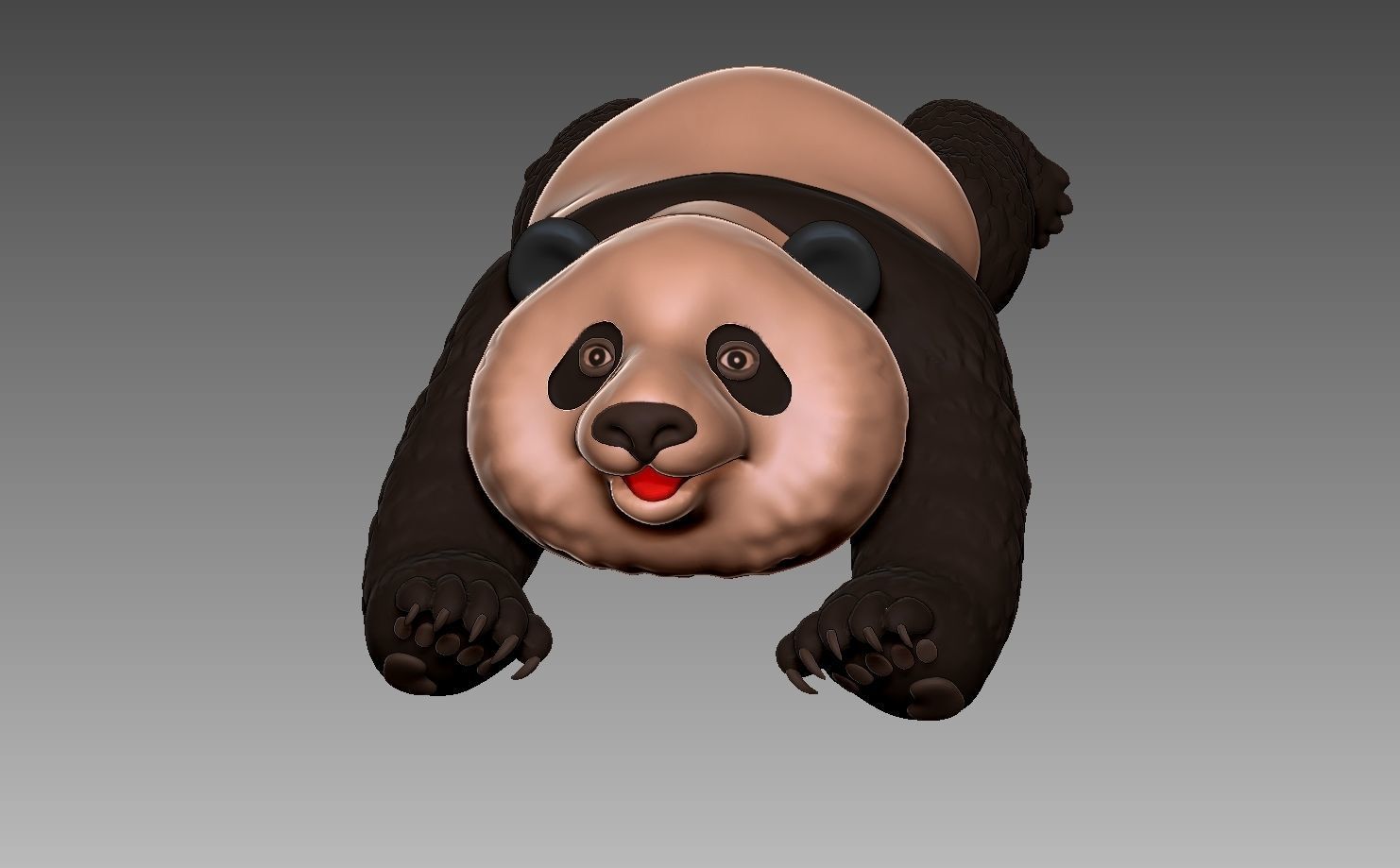 Panda 3D model B 3D print model_6