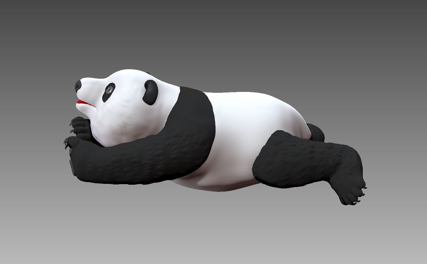 Panda 3D model B 3D print model_2