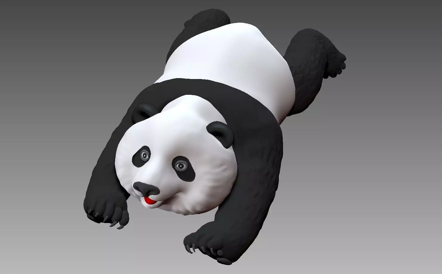 Panda 3D model B 3D print model_0