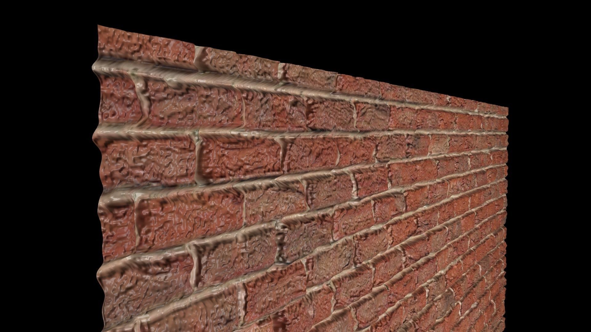 Brick Wall 3D model_8