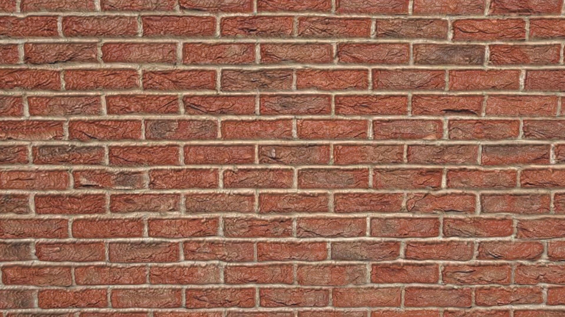 Brick Wall 3D model_2