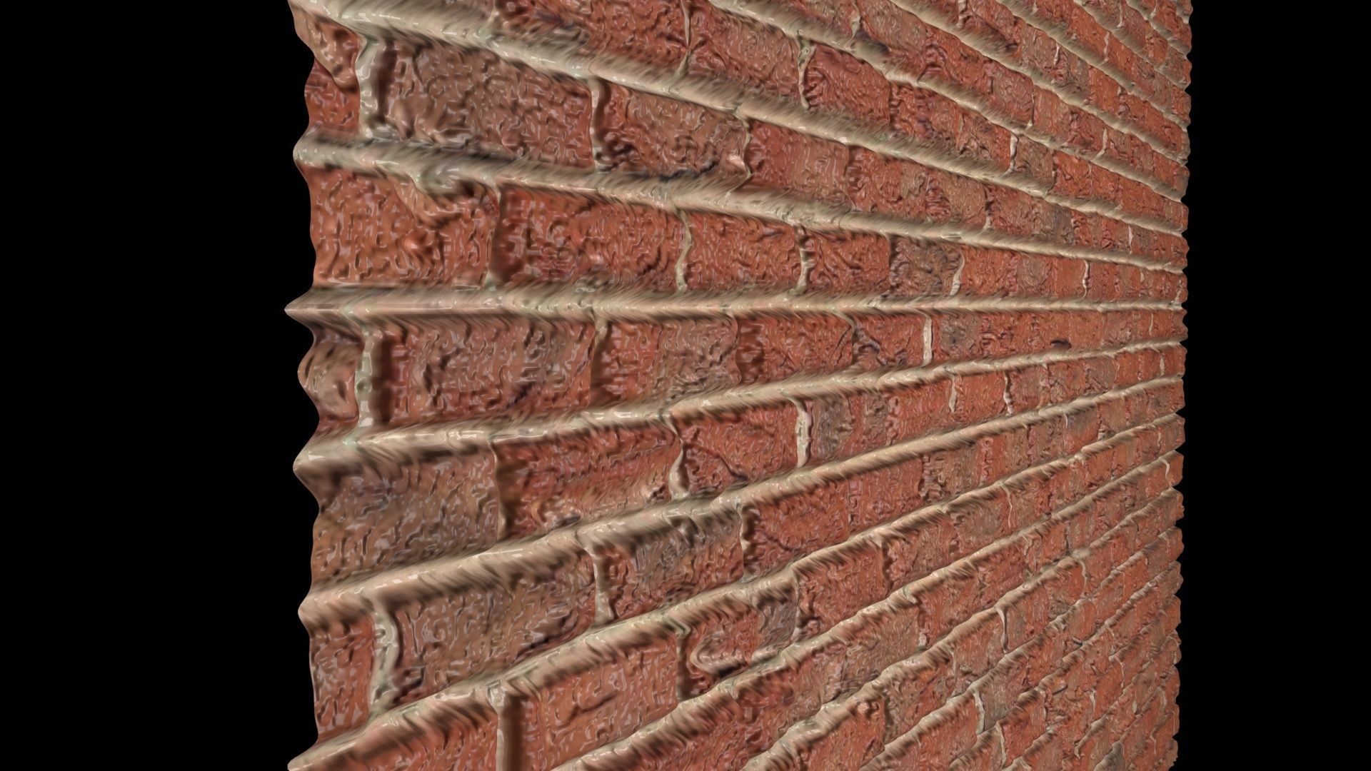 Brick Wall 3D model_7