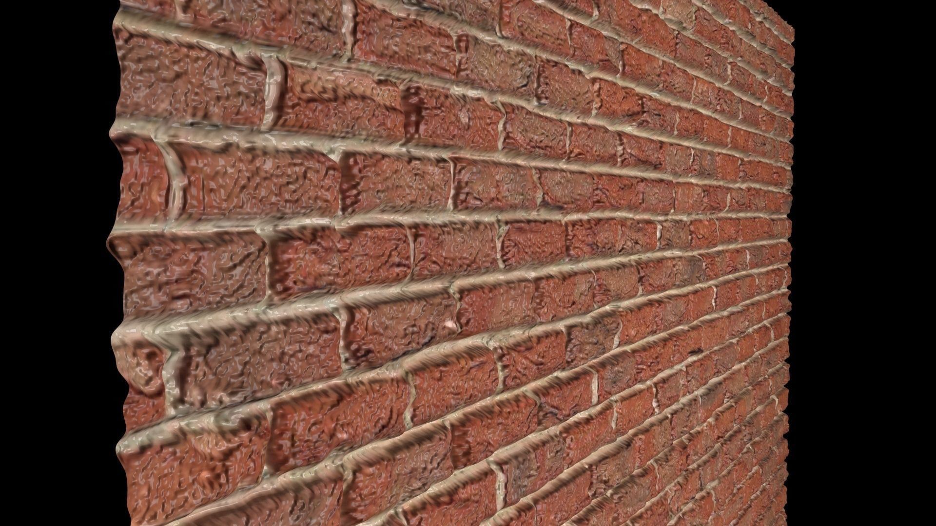 Brick Wall 3D model_10