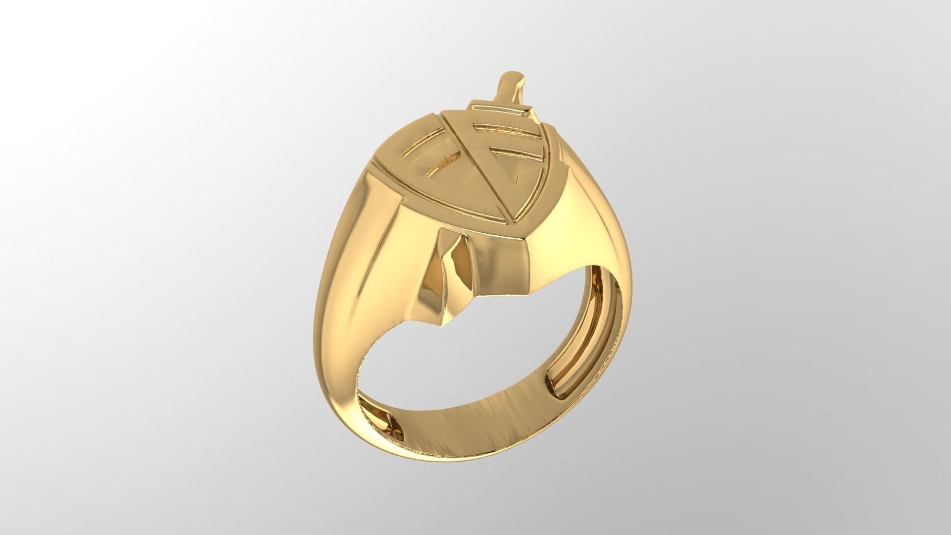 Anel Fe - Faith Ring 3D print model_2