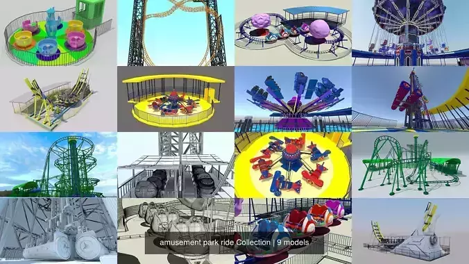 amusement park ride Collection 
