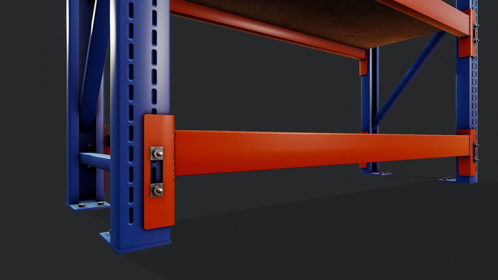 Storage Shelf - Tutorial Included Low-poly 3D model_8