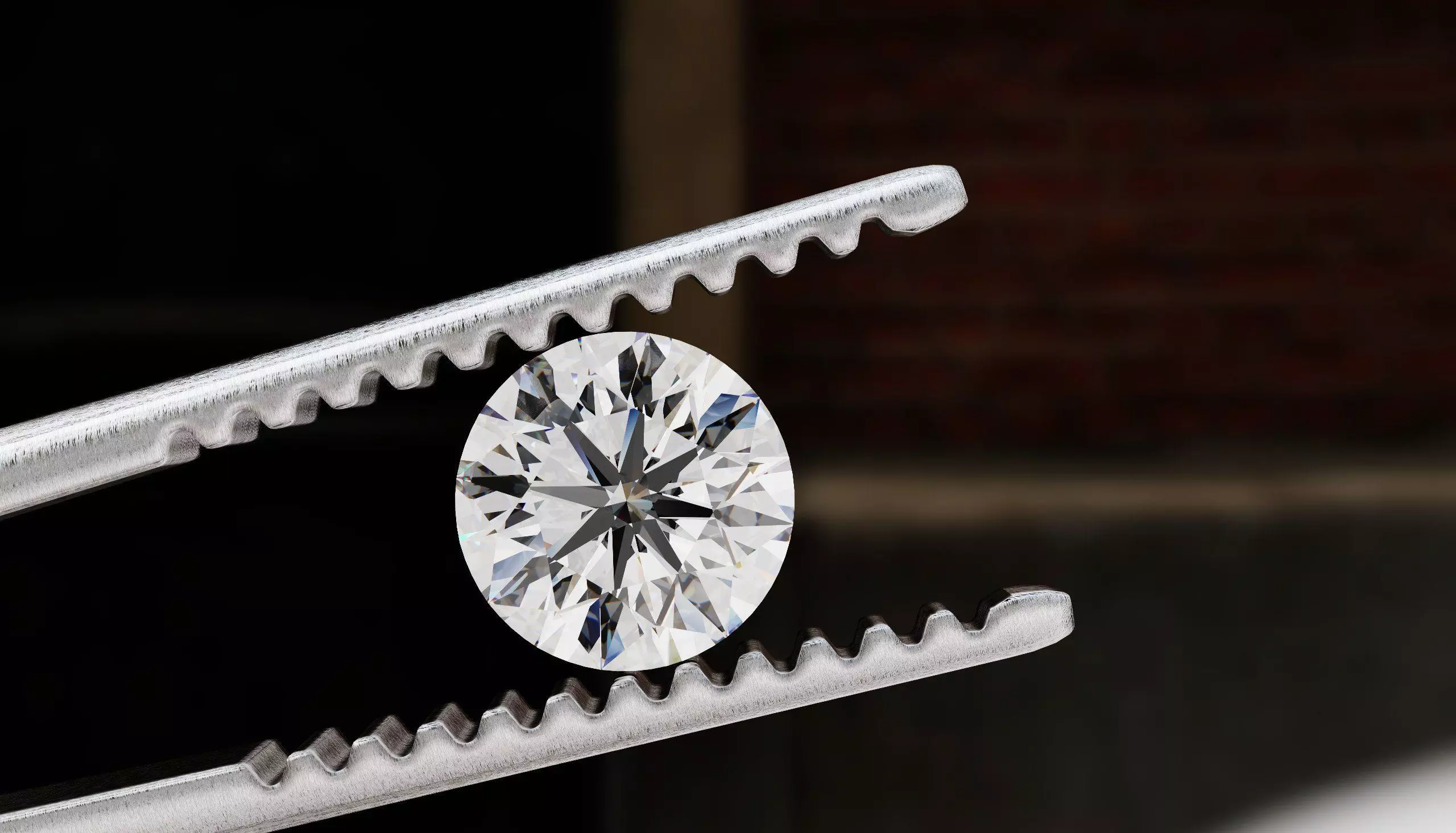 Keyshot render Realistic for diamond gems 3D model