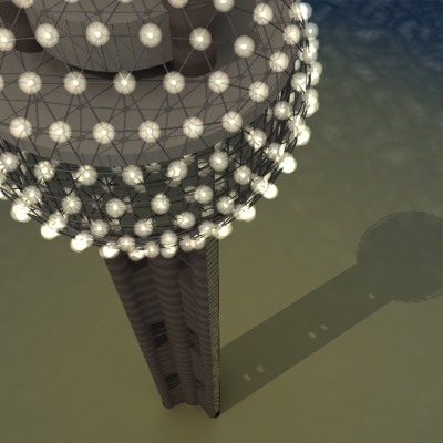 Reunion Tower Dallas Texas 3D model_12