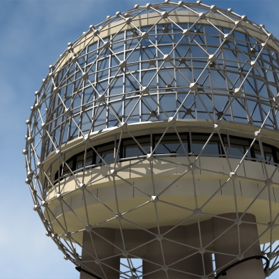 Reunion Tower Dallas Texas 3D model_2