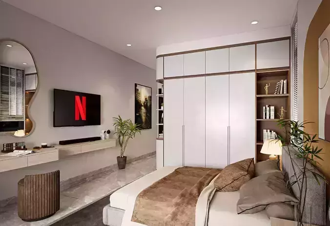 Master Bedroom luxurious Interior design  3D model