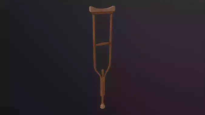 Crutches 3D Model  Low-poly 3D model