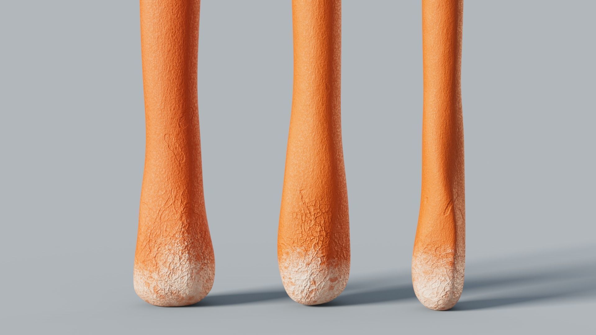 Cordyceps militaris mushroom 3D model_6