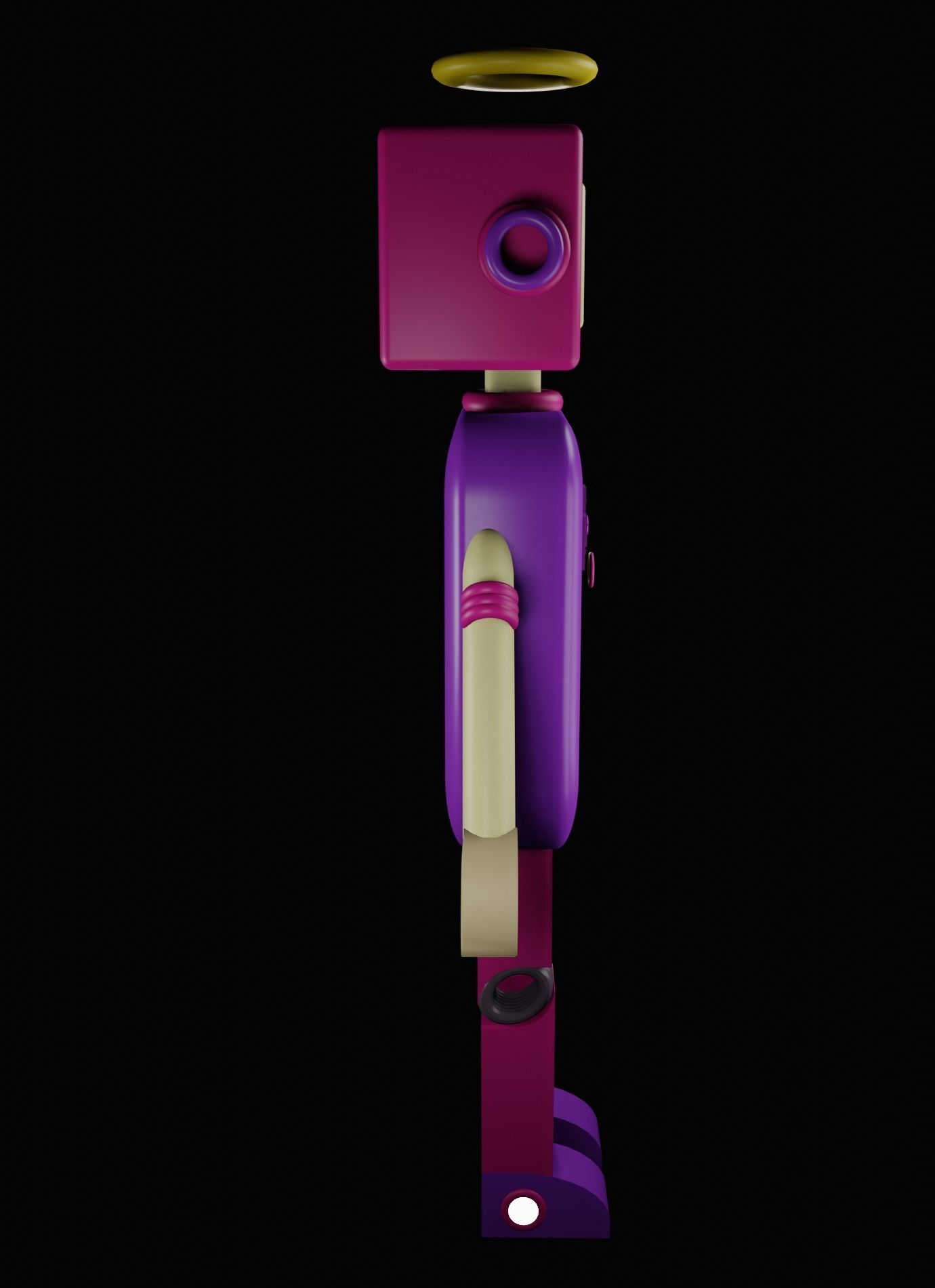 3D ROBOT  Low-poly 3D model_7