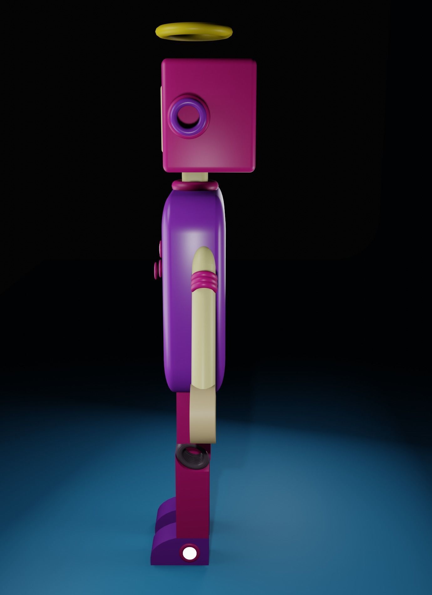 3D ROBOT  Low-poly 3D model_5