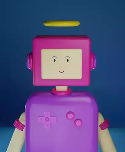 3D ROBOT  Low-poly 3D model