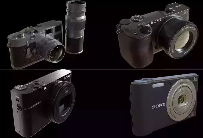 Cameras  3D Model Collection