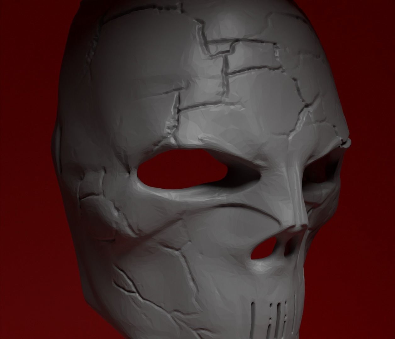 Skull DJ Cosplay Face Mask Stl 3D print model_29