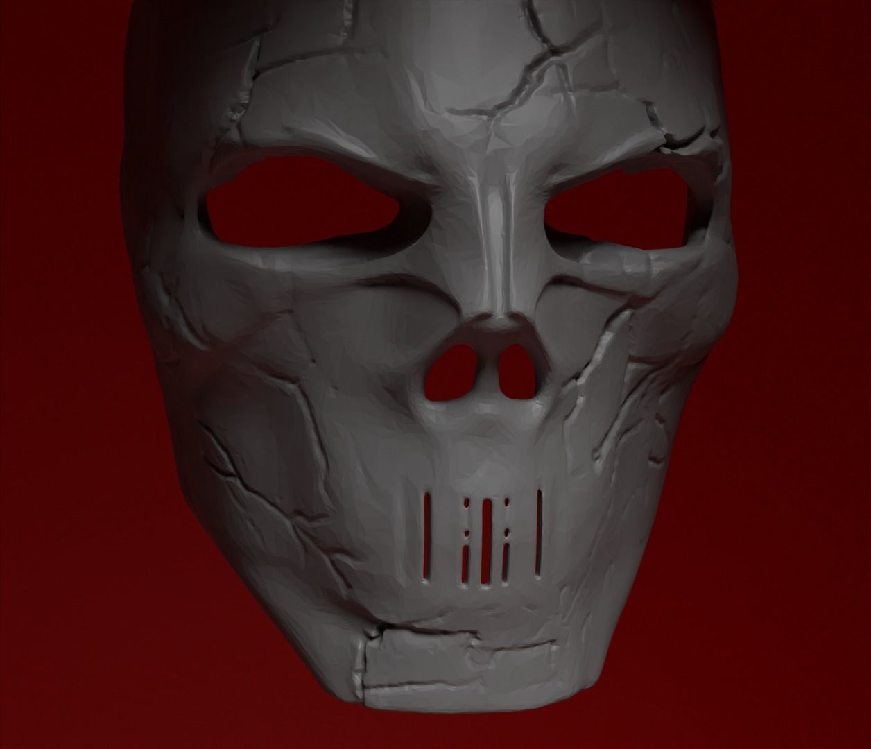 Skull DJ Cosplay Face Mask Stl 3D print model_2