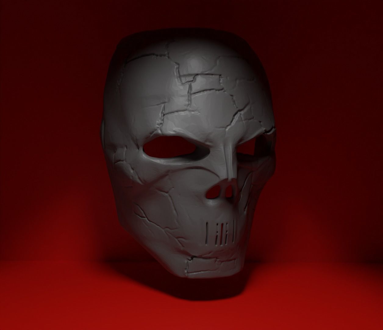 Skull DJ Cosplay Face Mask Stl 3D print model_12
