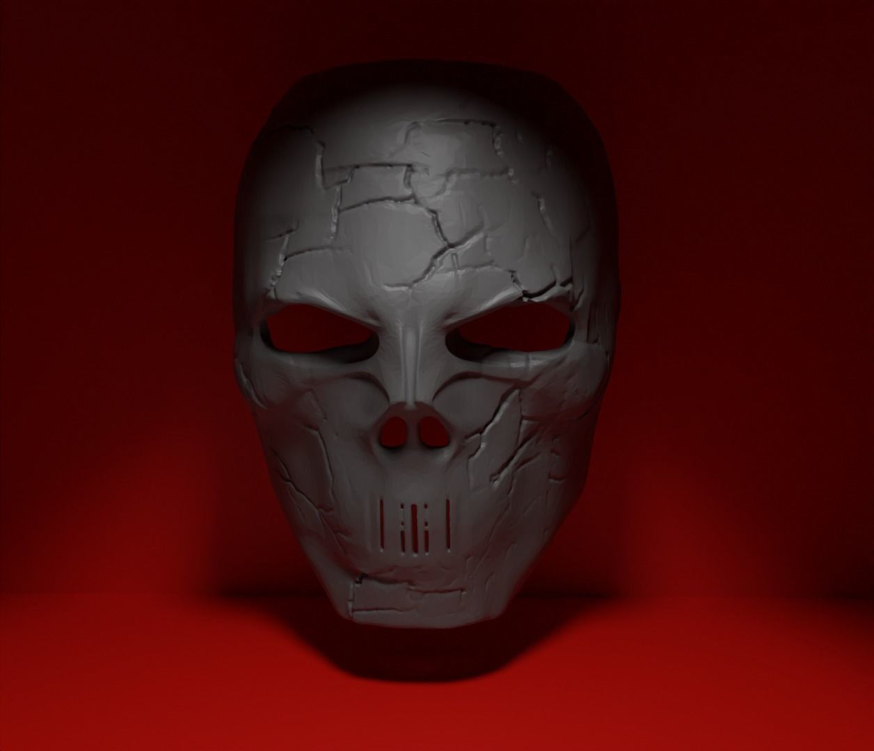 Skull DJ Cosplay Face Mask Stl 3D print model_19