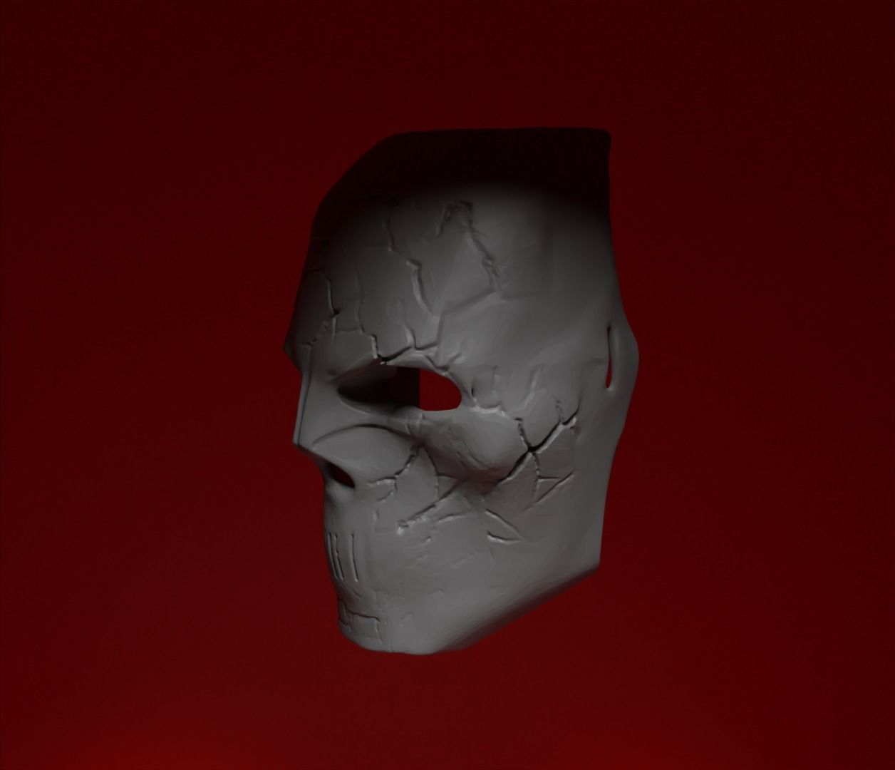 Skull DJ Cosplay Face Mask Stl 3D print model_9